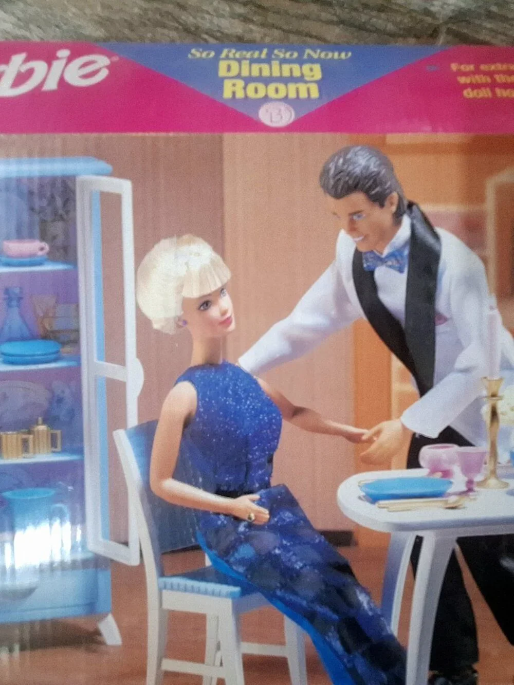 Vintage 1998 Mattel Barbie So Real So Now Dining Room Playset - Unopened